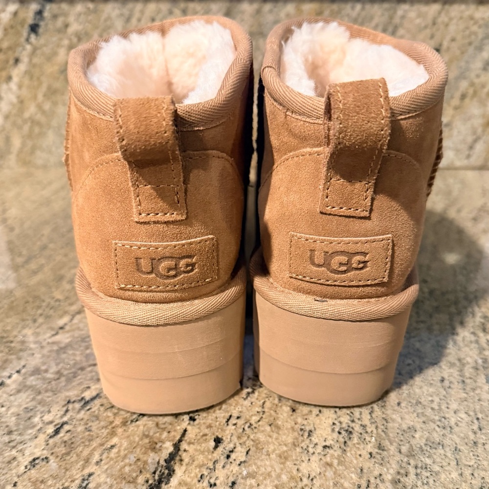 UGG Women's Tan Suede Winter Boots